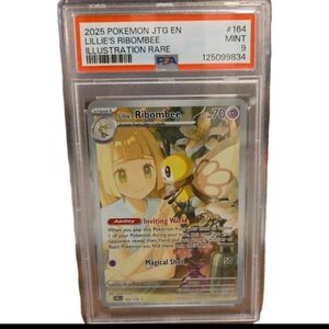 Lillie's Ribombee 164/159 Pokemon Journey Together Illustration Rare Mint PSA 9